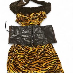 Tiger Print Cavewoman Costume